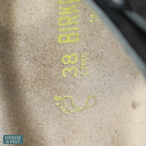 Birkenstock Gizeh Thong Sandals Black Size 38 Women’s 7-7.5 Comfort Cork Footbed - Picture 14 of 14